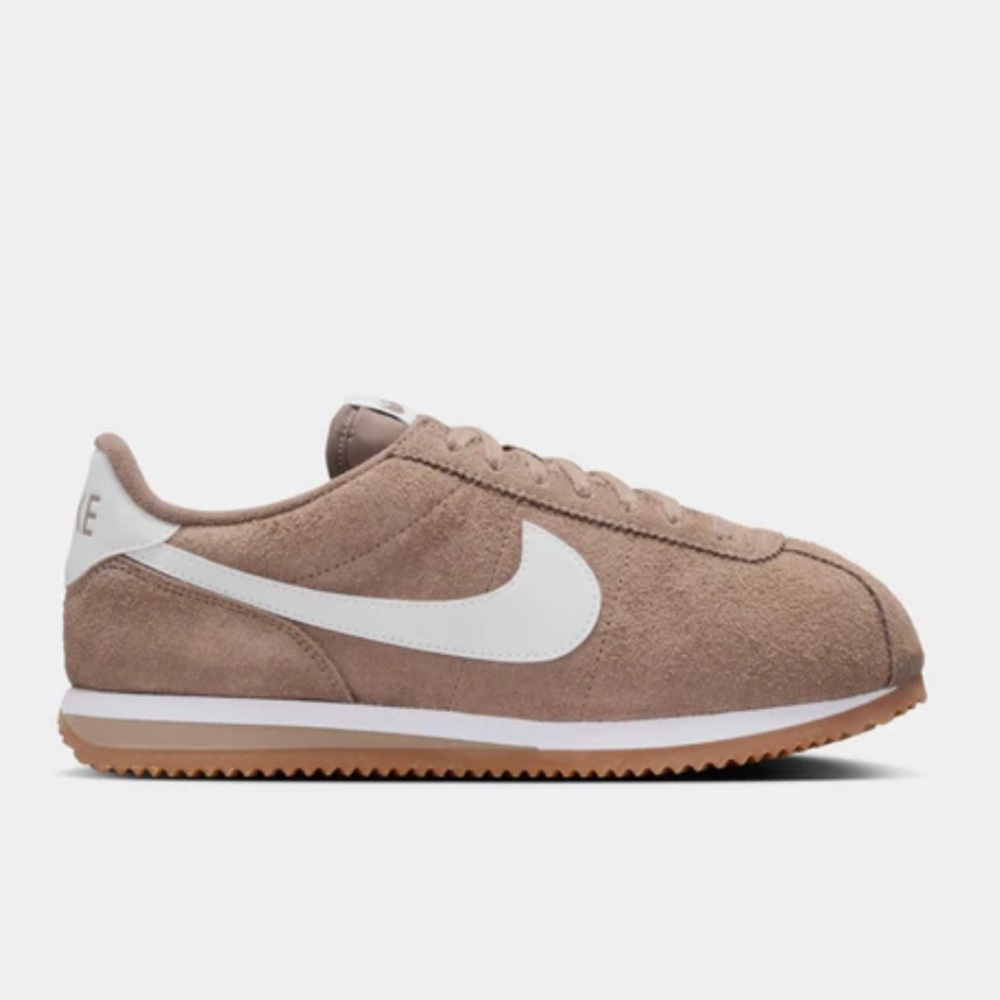WMNS NIKE CLASSIC CORTEZ TAN BROWN VNTG KHAKI SUEDE MINK LEATHER WHITE GUM - Picture 9 of 10
